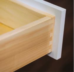 Bathroom cabinet detail