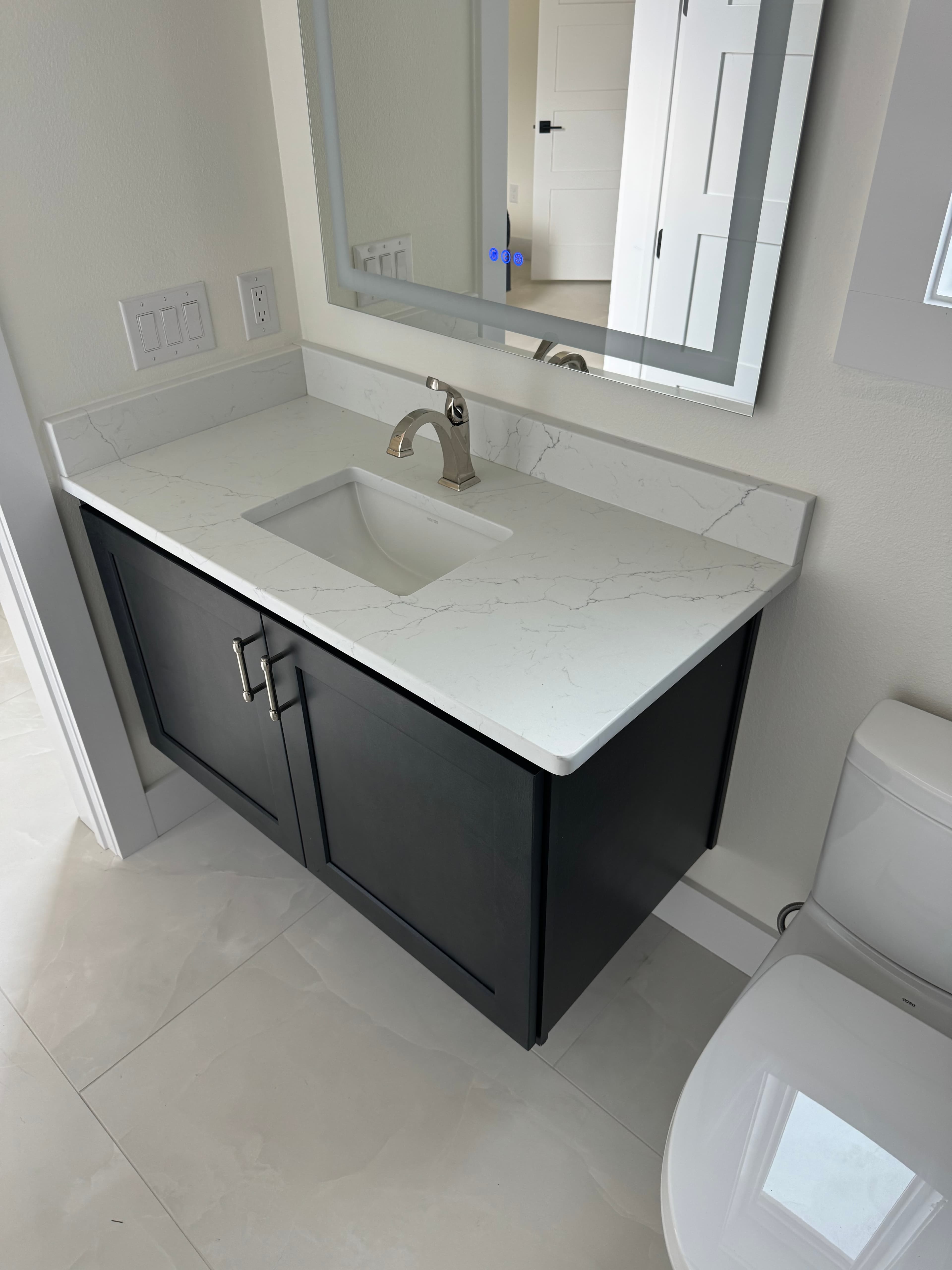 Bathroom renovation detail