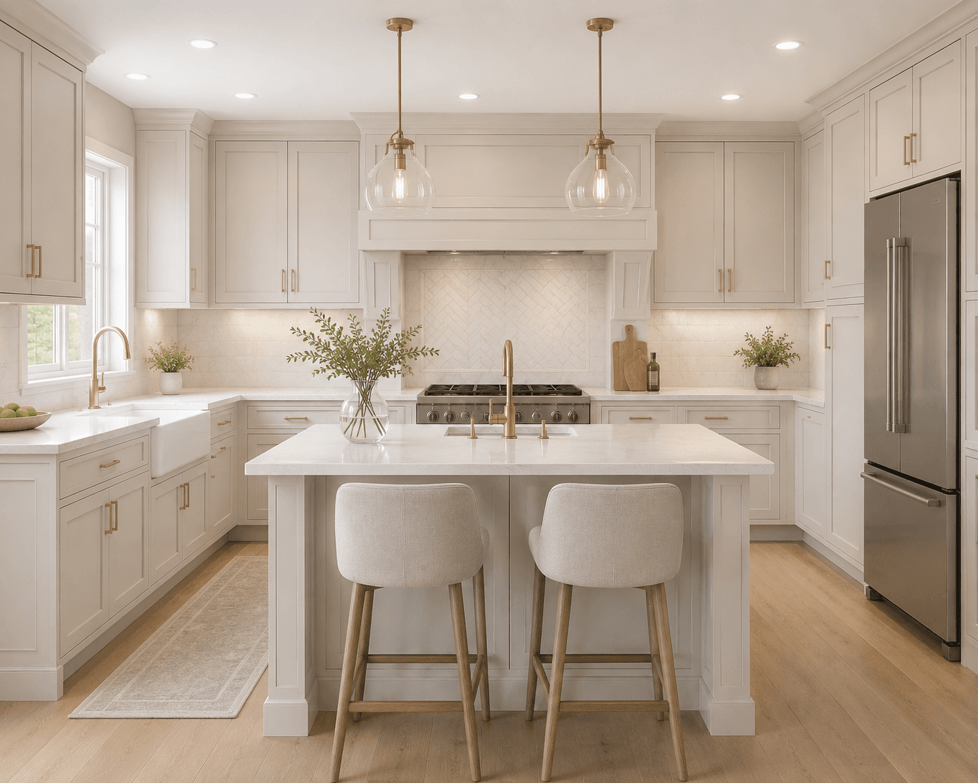 Pearl Shaker Cabinets