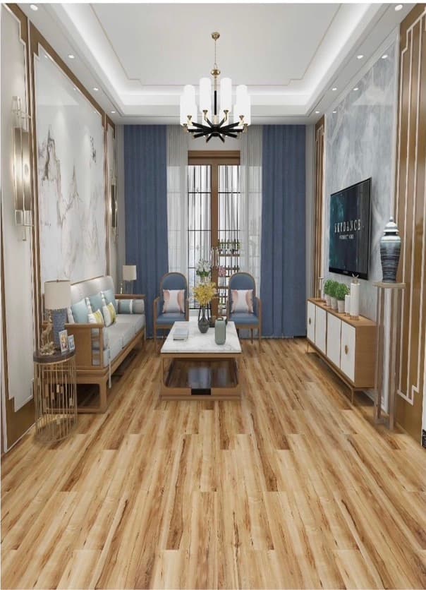 Golden Hickory luxury vinyl plank flooring